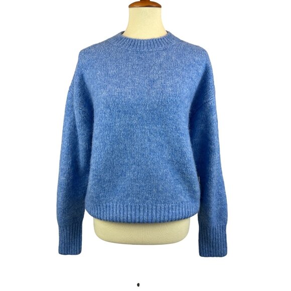 Zara Blue Crew Neck Sweater - Picture 1 of 8